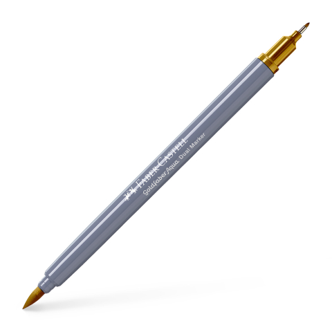 Birotică și Papetărie - Marker solubil 2 capete goldfaber verde ocru 269 faber-castell