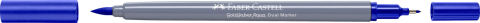 Marker solubil 2 capete goldfaber violet albastrui 137 faber-castell [1]