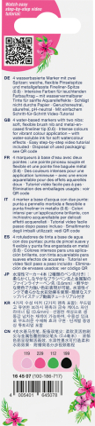 Marker solubil 2 capete set 4 bucati tropical collection flamingo goldfaber faber-castell [1]