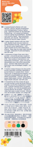 Marker solubil 2 capete set 4 bucati tropical collection toucan goldfaber faber-castell [1]