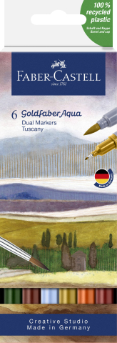 Birotică și Papetărie - Marker solubil 2 capete set 6 buc toscana goldfaber faber-castell