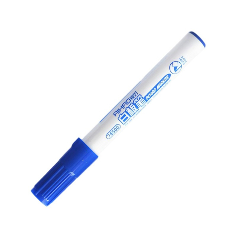 Rechizite Școlare - Marker tabla CNX AIHAO 74500, varf rotund, 0.8mm, albastru
