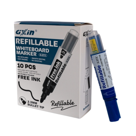 Rechizite Școlare - Marker tabla CNX G-273, reincarcabil, albastru