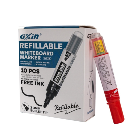 Rechizite Școlare - Marker tabla CNX G-273, reincarcabil, rosu