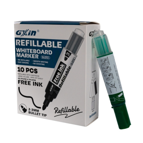 Rechizite Școlare - Marker tabla CNX G-273, reincarcabil, verde