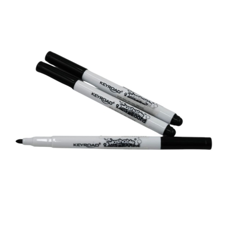 Rechizite Școlare - Marker tabla KEYROAD KR973018, subtire, scolar, negru