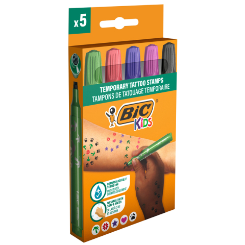 Marker tattoo kids set 5 markere varf stampila bic [2]