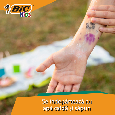Marker tattoo kids set 5 markere varf stampila bic [4]