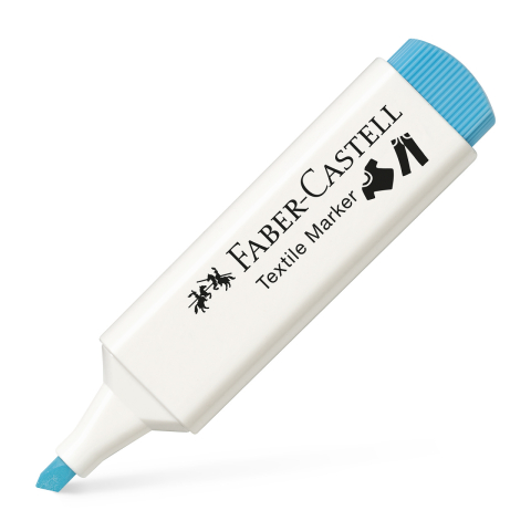 Art & Craft si Artizanat - Marker textil bleu faber-castell