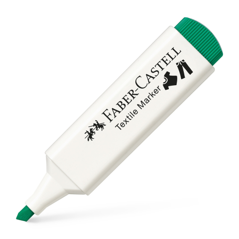 Art & Craft si Artizanat - Marker textil verde faber-castell