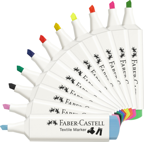 Marker textil verde neon faber-castell [2]