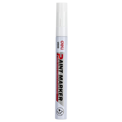Markere POSCA, Carioci, Creioane si Vopsea Acrilica - Marker vopsea alb 2 mm deli