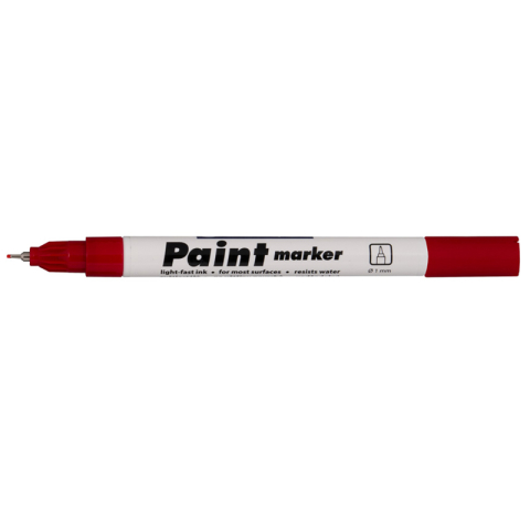 Markere POSCA, Carioci, Creioane si Vopsea Acrilica - Marker vopsea rosie 0.7mm 9211 centropen