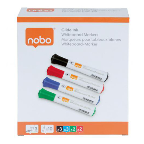 Birotică și Papetărie - Marker whiteboard 3mm 10 buc/set nobo