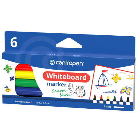 Birotică și Papetărie - Marker whiteboard 6/set 1-2mm 2507 centropen