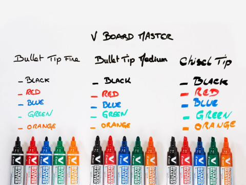 Marker whiteboard albastru 6mm varf rotund vboard pilot [2]
