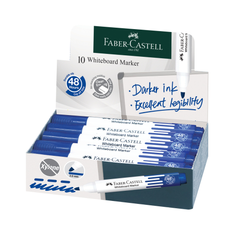 Marker whiteboard albastru w20 faber-castell [2]