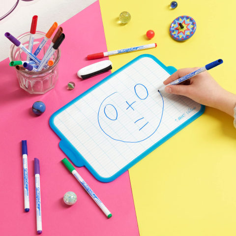 Marker whiteboard negru 1.0mm velleda 1721 bic [3]