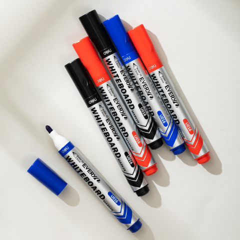 Marker whiteboard negru 2.5mm deli [3]