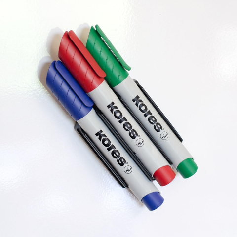 Marker whiteboard negru 3mm eco kores [3]