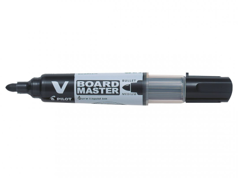 Birotică și Papetărie - Marker whiteboard negru 6mm varf rotund vboard pilot