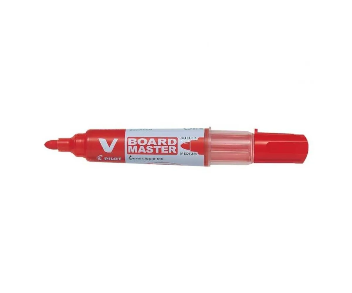 Rechizite Școlare - Marker whiteboard VBoard Pilot reincarcabil Rosu