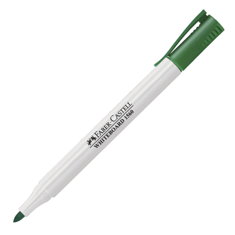 Birotică și Papetărie - Marker whiteboard verde slim 1560 faber-castell