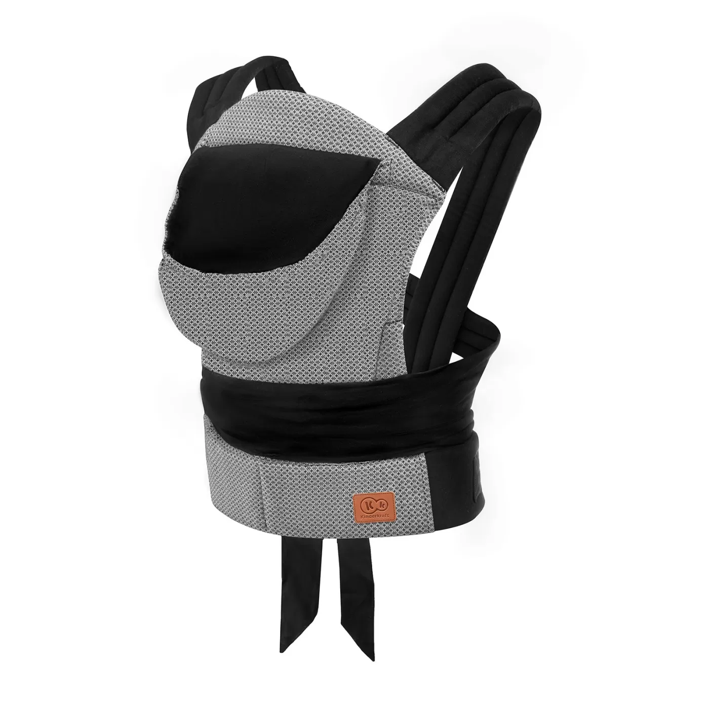 Carucioare, articole transport - Marsupiu ergonomic kinderkraft adoree mei tai, grey, varsta de la 0 luni la 5 ani