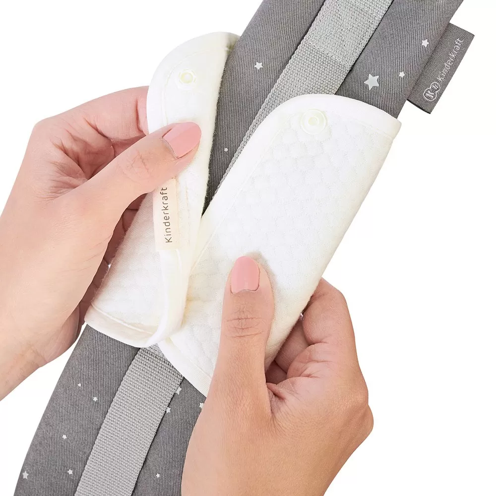 Marsupiu ergonomic kinderkraft huggy, grey, varsta de la 0 luni la 3 ani [13]