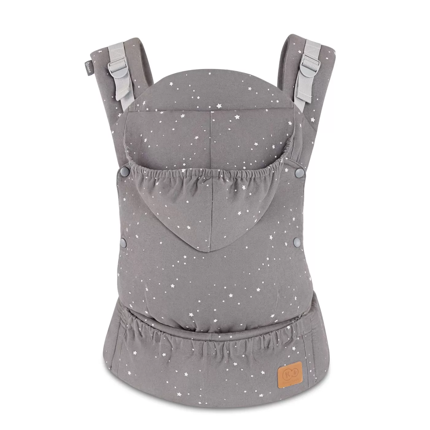 Marsupiu ergonomic kinderkraft huggy, grey, varsta de la 0 luni la 3 ani [1]