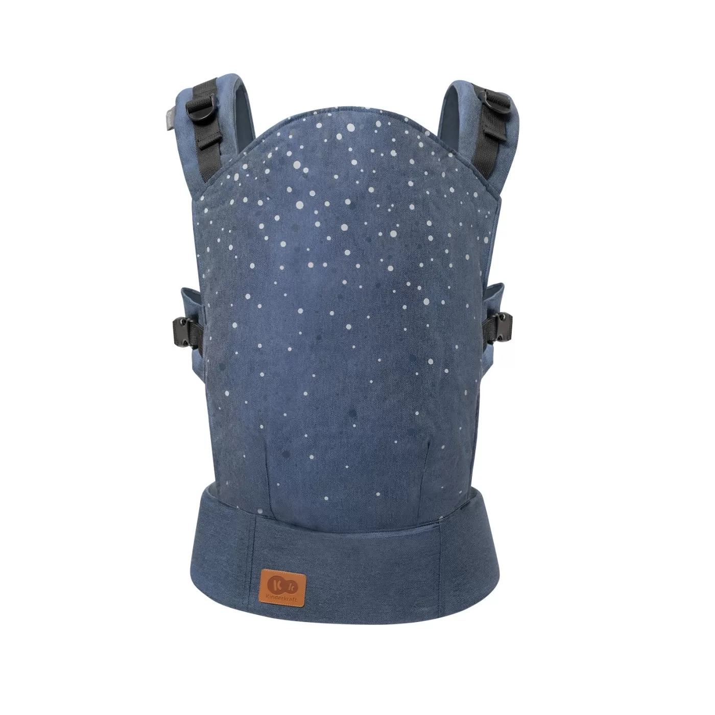 Carucioare, articole transport - Marsupiu ergonomic kinderkraft nino, pana la 20 kg, confetti denim, varsta de la 0 luni la 5 ani