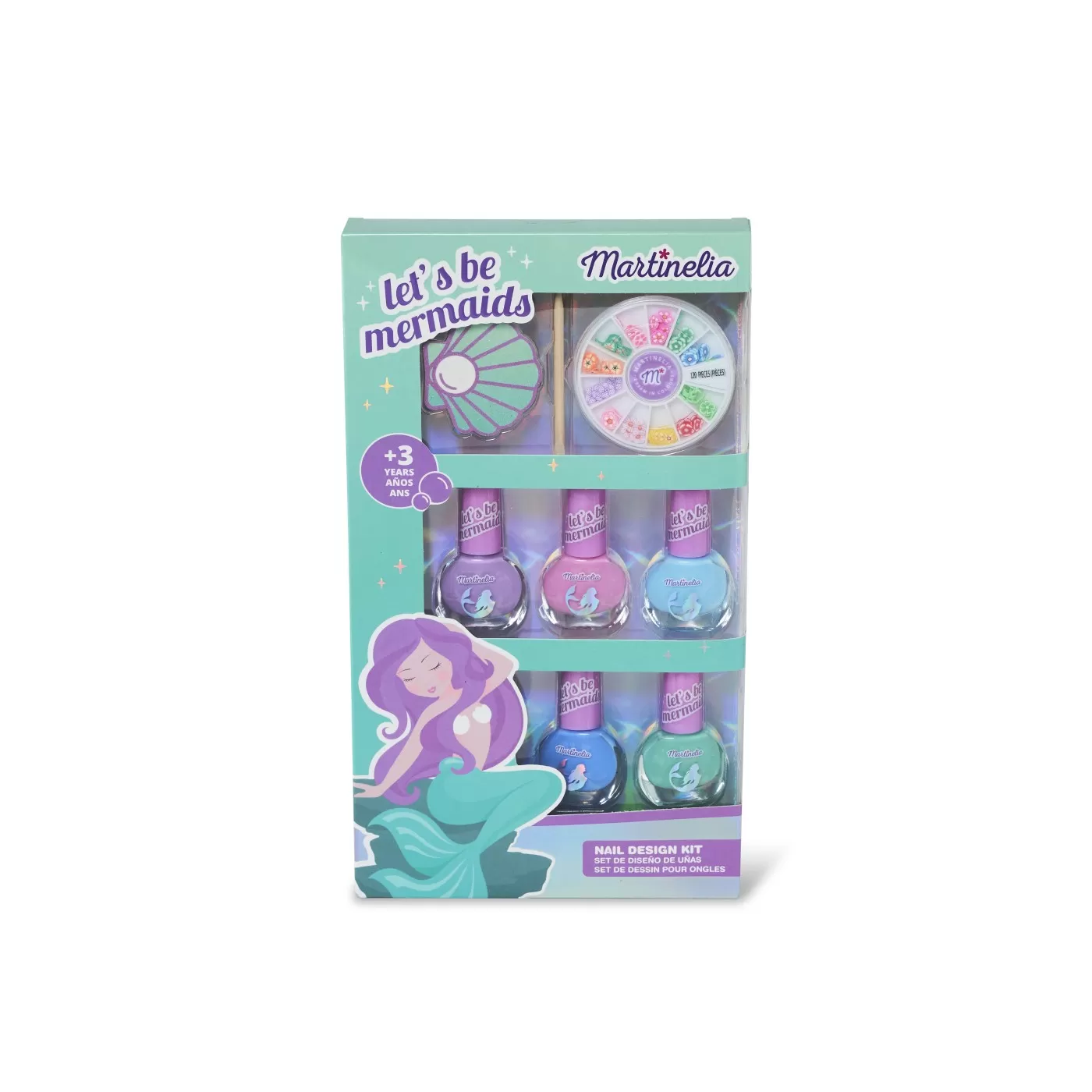Jucării și Jocuri pentru copii - Martinelia let's be mermaids set manichiura, varsta de la 3 ani la +15 ani