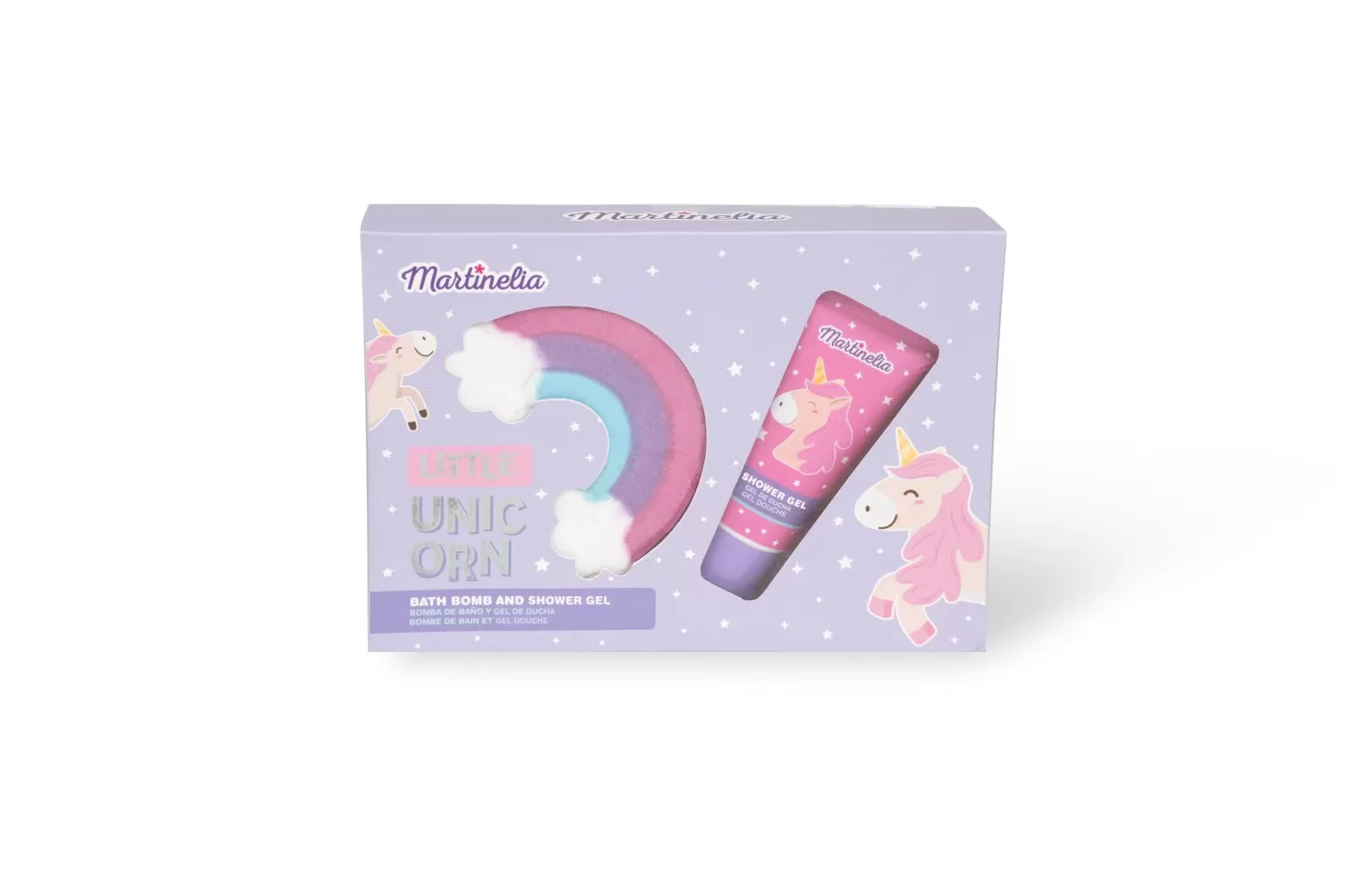 Jucării și Jocuri pentru copii - Martinelia little unicorn set crema de corp si bomba de baie, varsta de la 3 ani la +15 ani