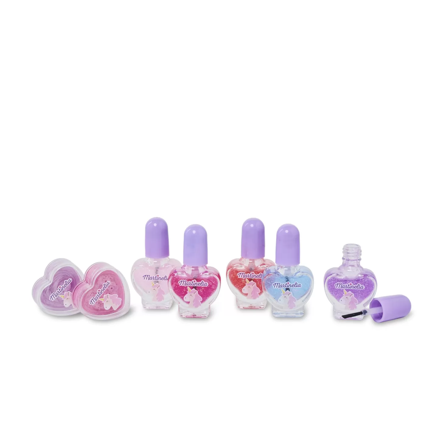 Jucării și Jocuri pentru copii - Martinelia little unicorn set pentru unghii si buze, varsta de la 3 ani la +15 ani
