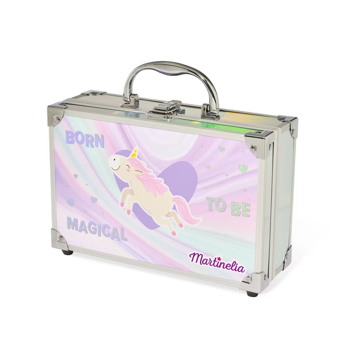 Jucării și Jocuri pentru copii - Martinelia little unicorn trusa de machiaj in cutie de metalica, varsta de la 3 ani la +15 ani