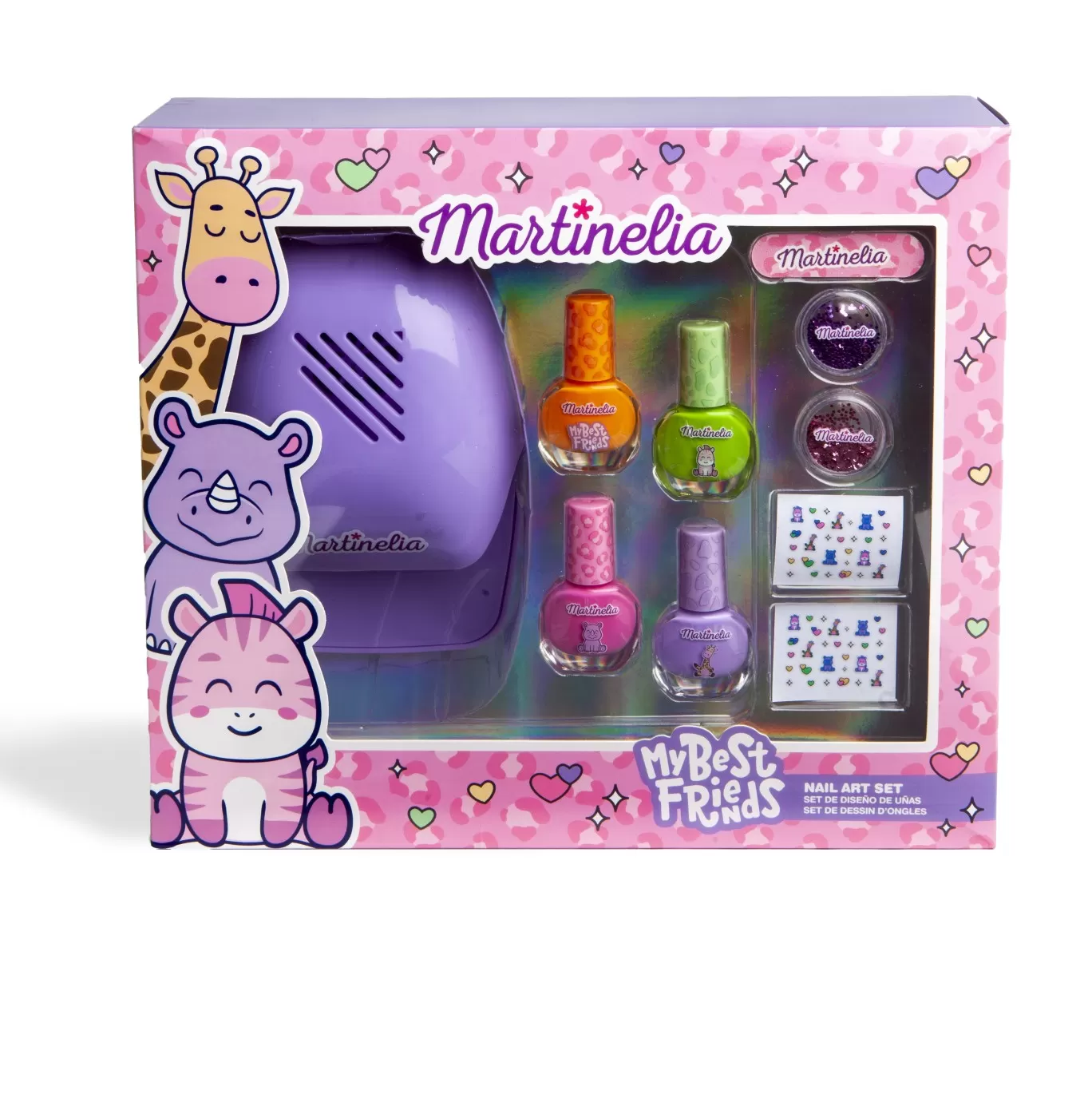 Jucării și Jocuri pentru copii - Martinelia my best friends set unghii, varsta de la 3 ani la +15 ani