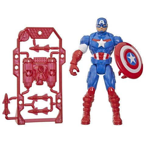 Marvel avengers action vers set figurina captain america si accesorii 11.4cm copii 4 ani - 9 ani [2]