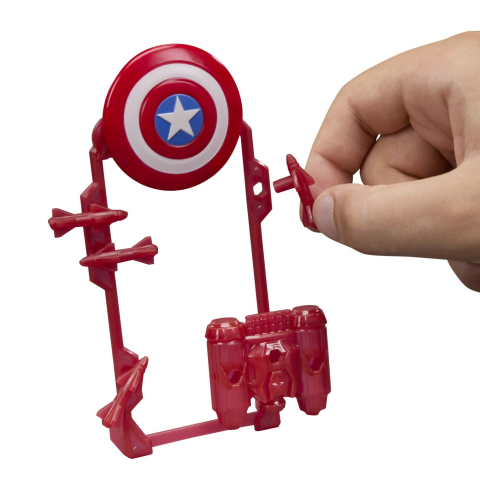 Marvel avengers action vers set figurina captain america si accesorii 11.4cm copii 4 ani - 9 ani [4]