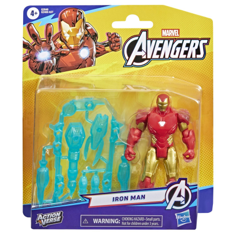 Jucării și Jocuri pentru copii - Marvel avengers action vers set figurina iron man si accesorii 11.4cm copii varsta 4 ani - 9 ani