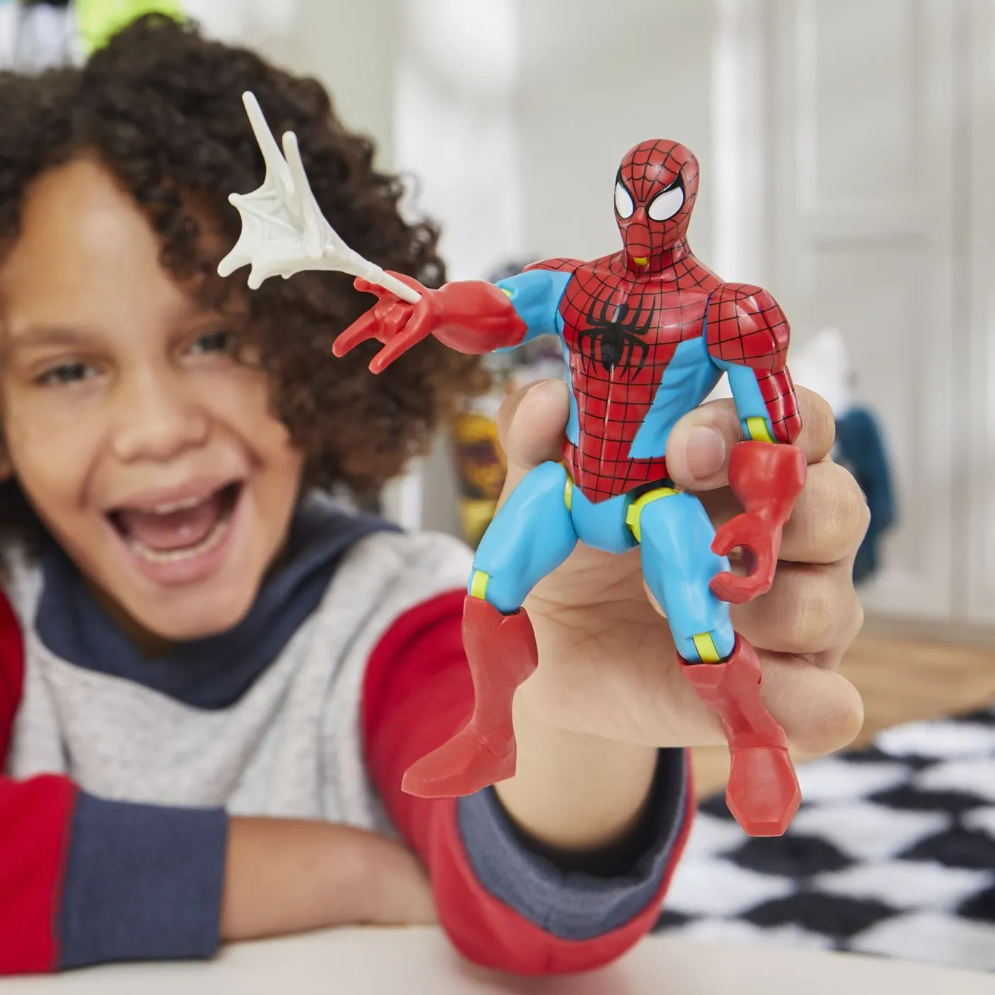 Marvel avengers mix mashers figurina spider-man 12cm, copii varsta 4 ani pana la 8 ani [2]