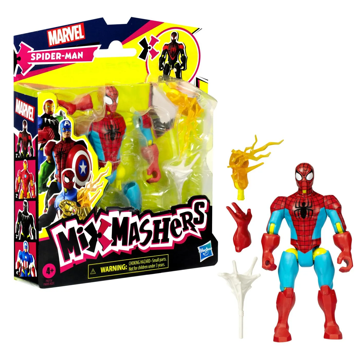 Marvel avengers mix mashers figurina spider-man 12cm, copii varsta 4 ani pana la 8 ani [6]