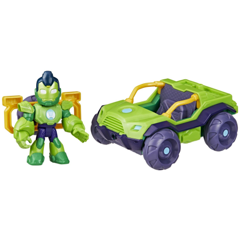 Marvel iron man si prietenii sai uimitori set vehicul si figurina iron hulk [1]