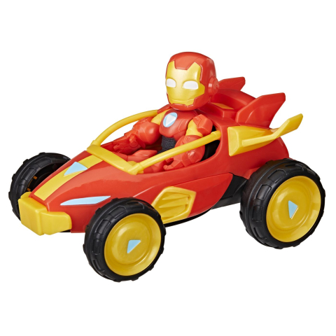 Marvel iron man si prietenii sai uimitori set vehicul si figurina iron man [7]
