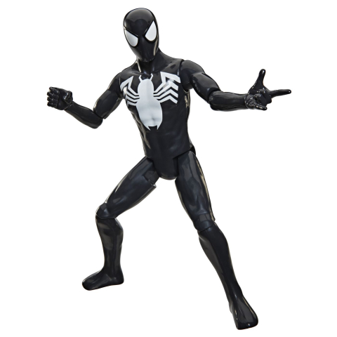 Marvel spider man titan series figurina spider man cu costum negru copii varsta 4 ani - 9 ani [2]
