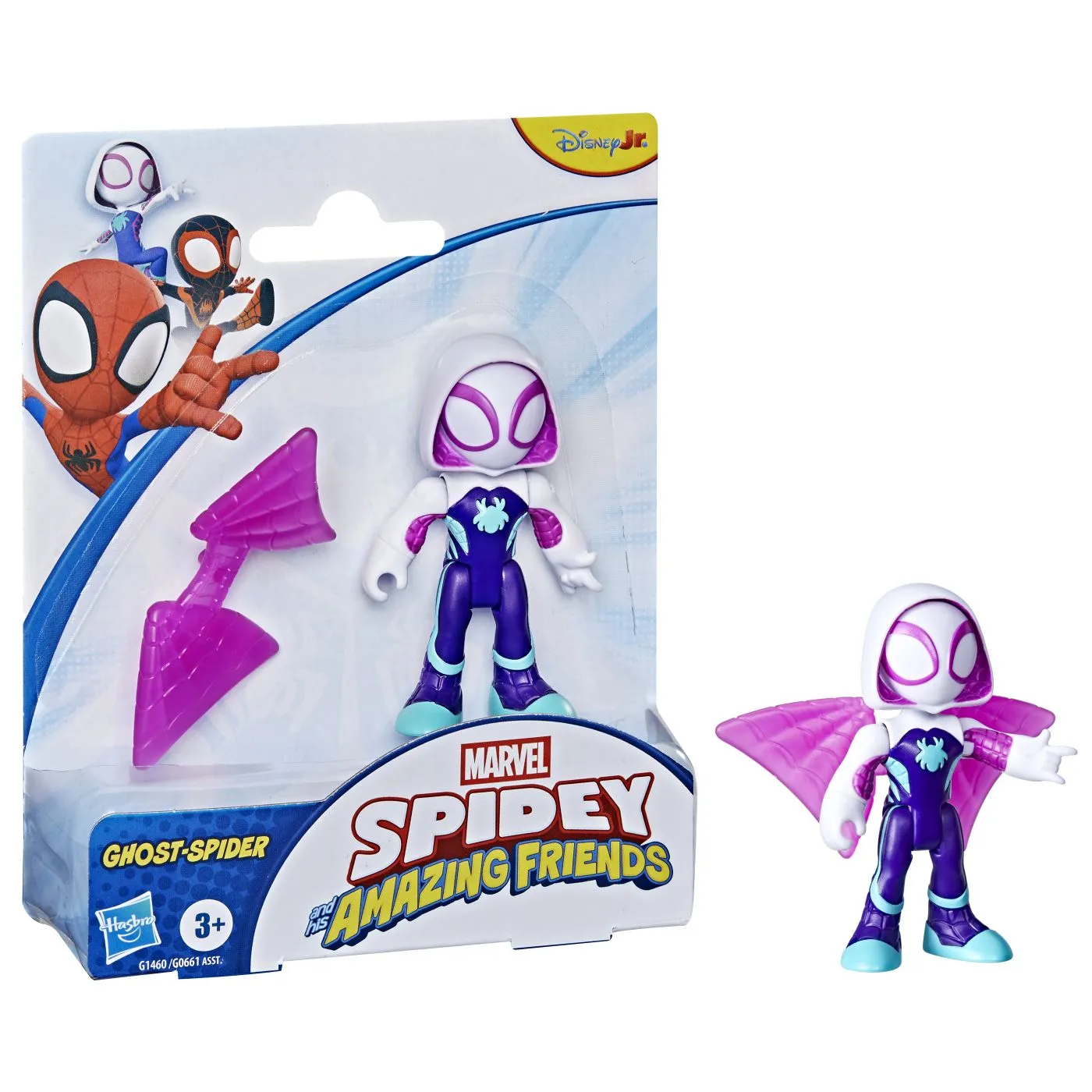Marvel spidey si prietenii sai uimitori set figurina ghost spider si accesorii, copii 3 ani-7 ani [3]