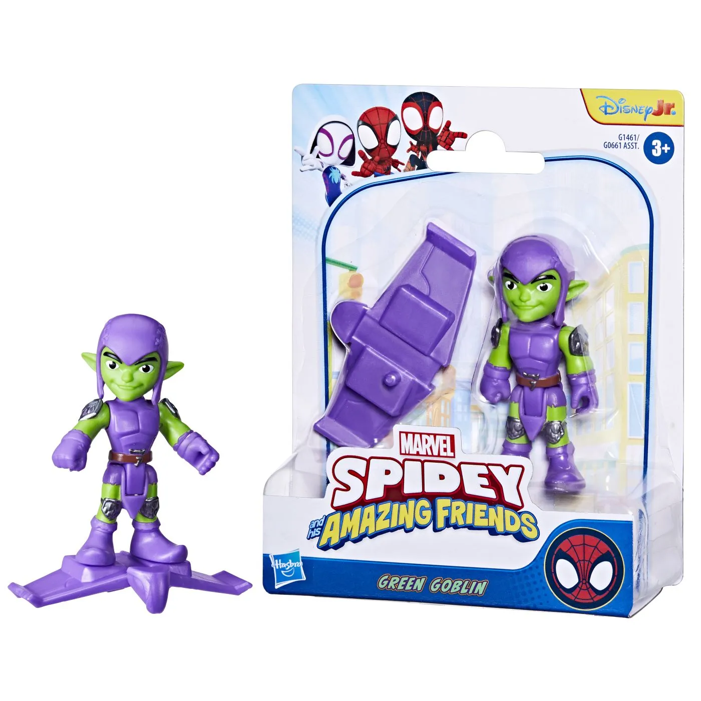 Marvel spidey si prietenii sai uimitori set figurina green goblin si accesorii, copii 3 ani-7 ani [3]