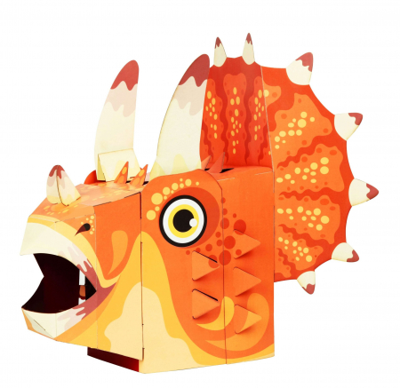 Măști și costume copii - Masca Triceratops 3D pentru copii