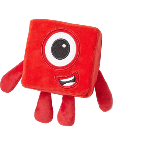 Jocuri Matematice, Forme Geometrice - Mascota din plus Numberblocks - Unu
