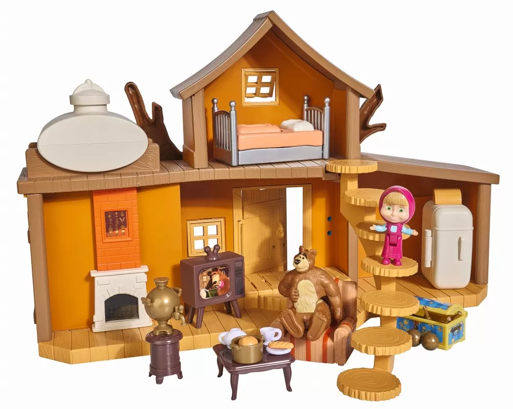 Masha casuta ursului cu 2 etaje, figurine si functiuni [2]