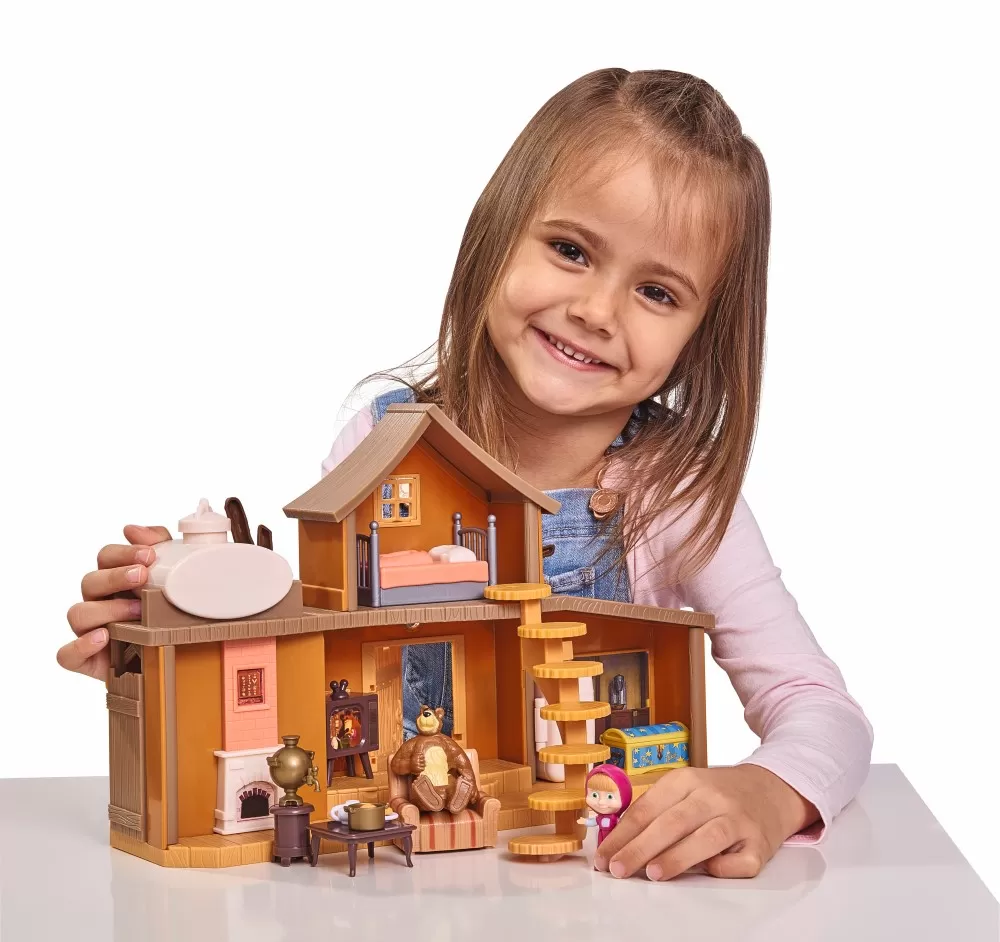 Masha casuta ursului cu 2 etaje, figurine si functiuni [1]